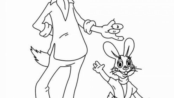 Заяц из ну погоди карандашом