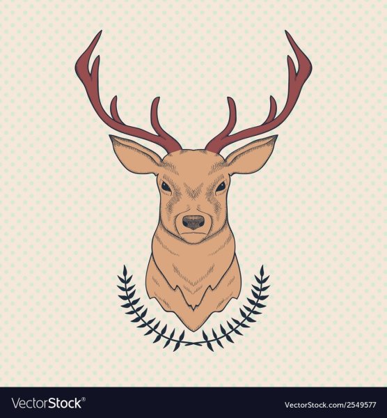 Милые олени для срисовки