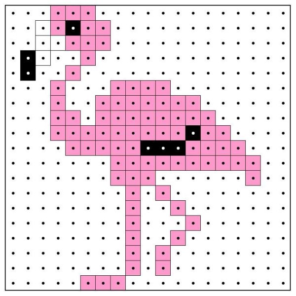 Схемы по клеточкам термомозаики