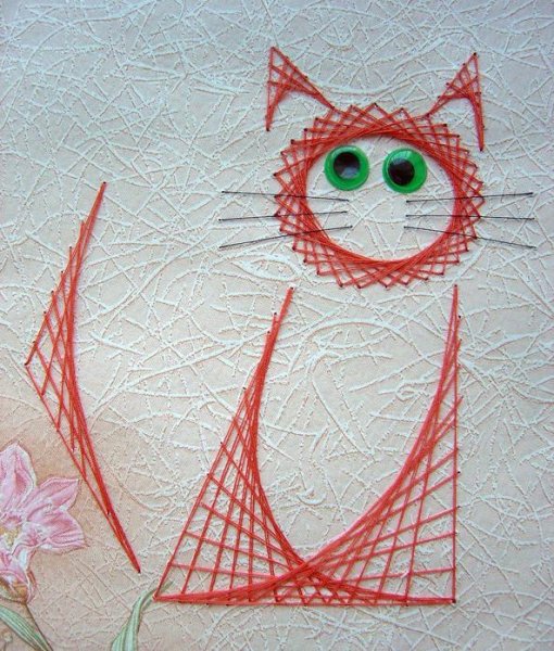 Вышивание по картону