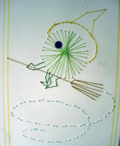 Техника изонити для дошкольников 3 класс для начинающих