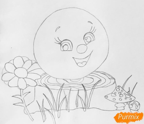 Буратино рисунок