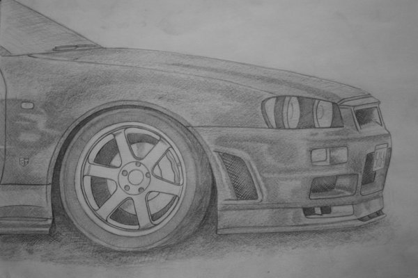 Дрифт рисунок карандашом