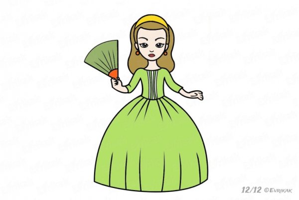 Поэтапное рисование девочки красивом платье