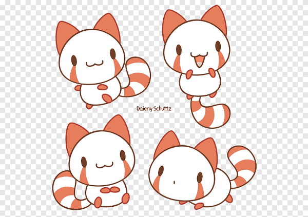 Кавайная красная Панда