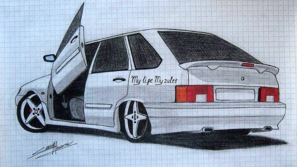 Машины для срисовки ВАЗ