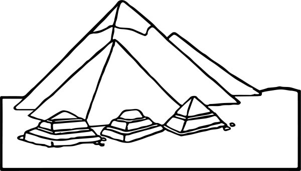 Пирамида Хеопса Египет разукрашки