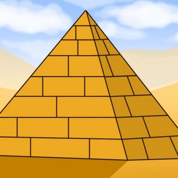 Пирамида Хеопса семь чудес света раскраска для детей