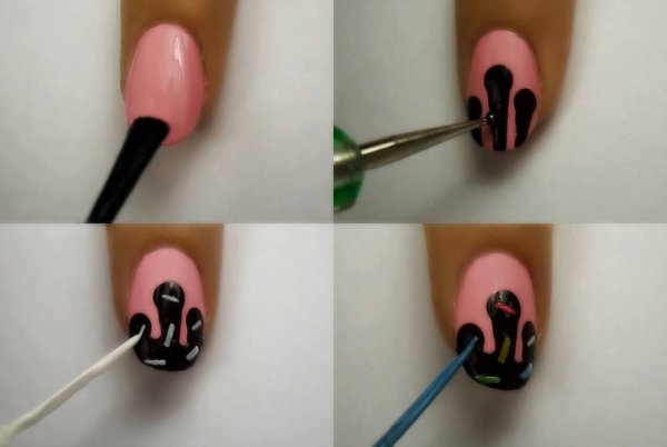 Рисунки на ногтях для начинающих