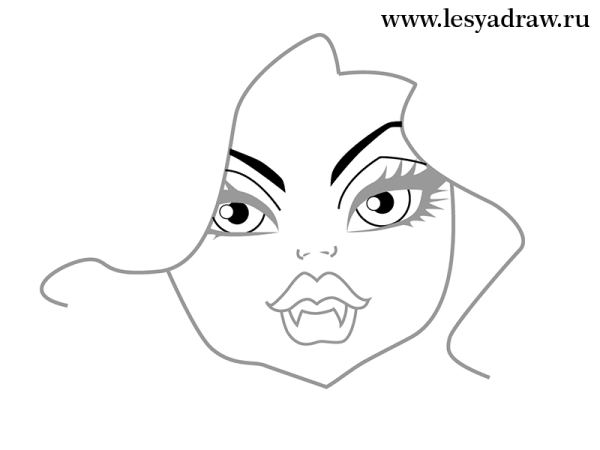 Рисунки Монстер Хай лёгкие