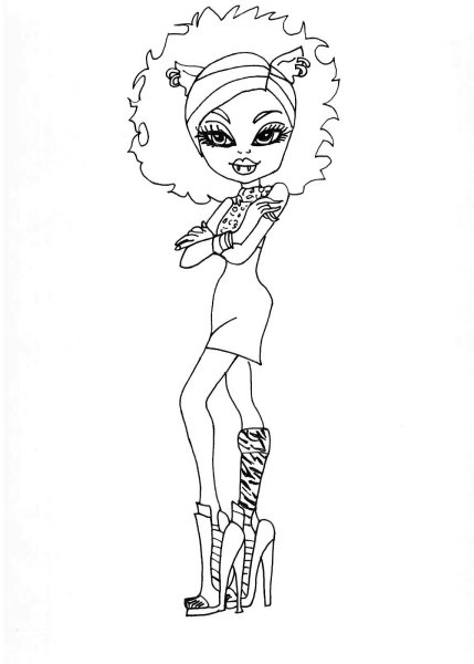 Раскраски Монстер Хай Хоулин