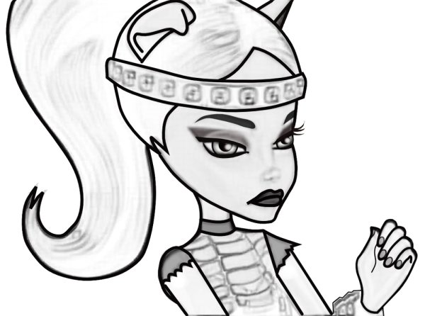 Монстер Хай для срисовки