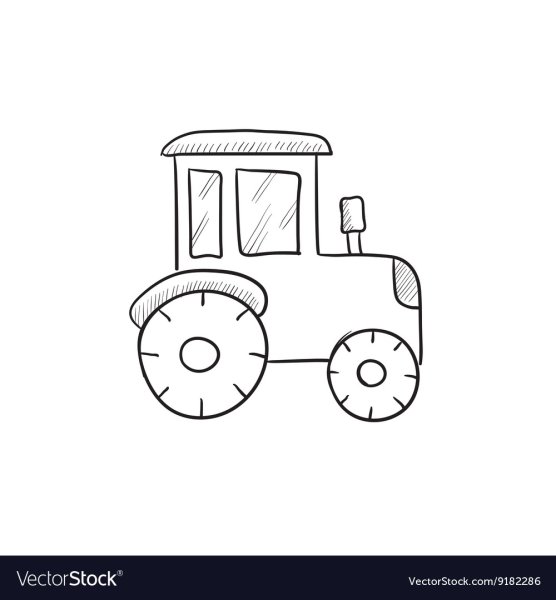 Рисунок трактора для детей простые