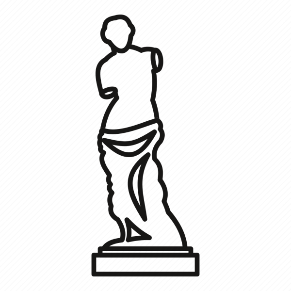 Статуя Венеры Милосской вектор