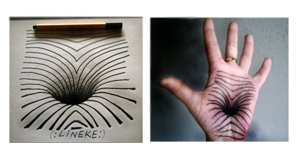 Иллюзии карандашом