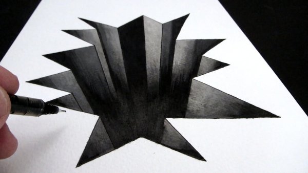 Оптические иллюзии карандашом