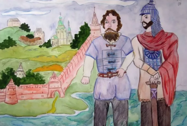 Рисунок ко Дню России