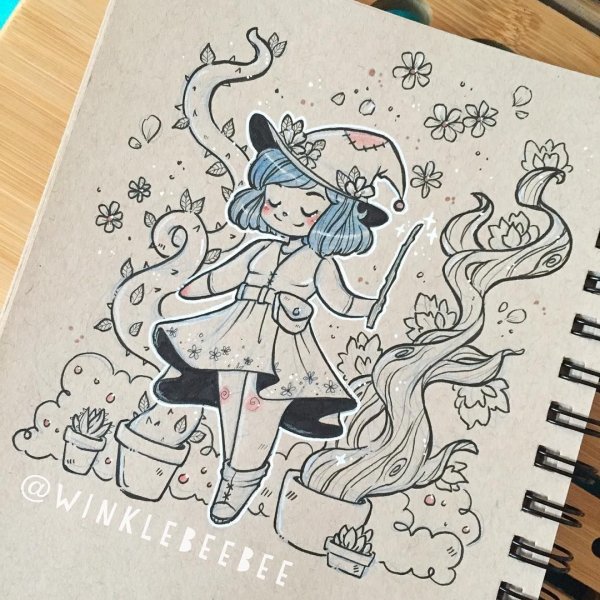 Ведьмочки для скетчбука