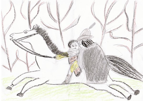 Иллюстрация к балладе Лесной царь