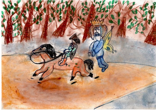 Рисунок к произведению Лесной царь Шуберт