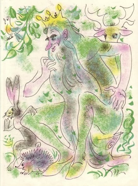 Рисунок к балладе Лесной царь