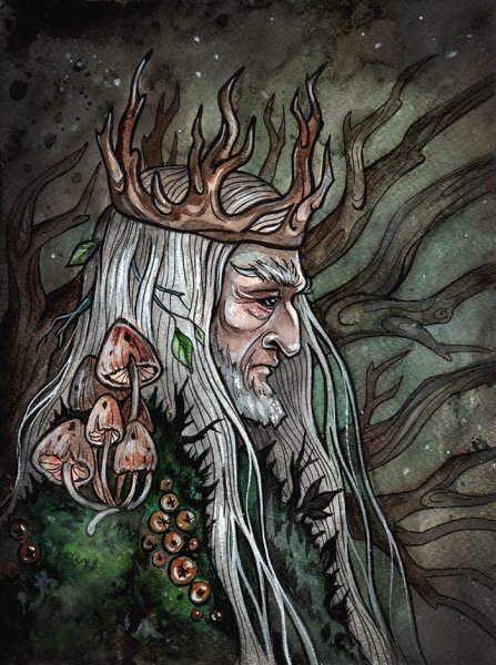 Лесной царь рисунок