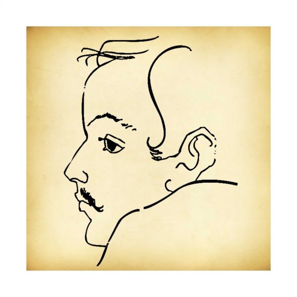 Силуэтный портрет Лермонтов