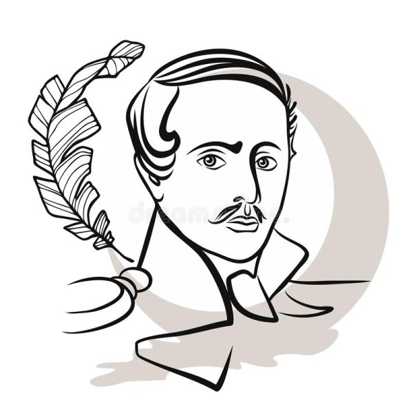 Портрет Лермонтова черно белый