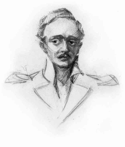 Михаил Юрьевич Лермонтов карандашом