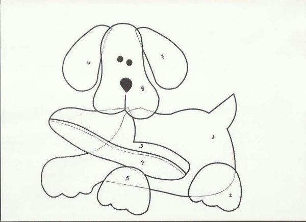 Кот из фетра выкройка