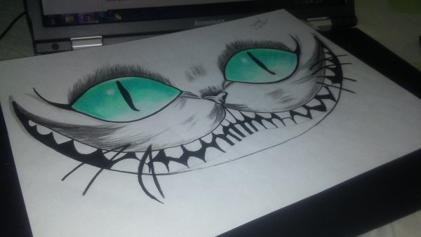 Чеширский кот рисунок