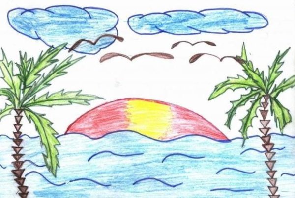 Рисунок на тему природа