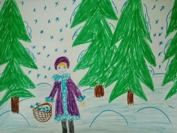 Рисунок к сказке 12 месяцев