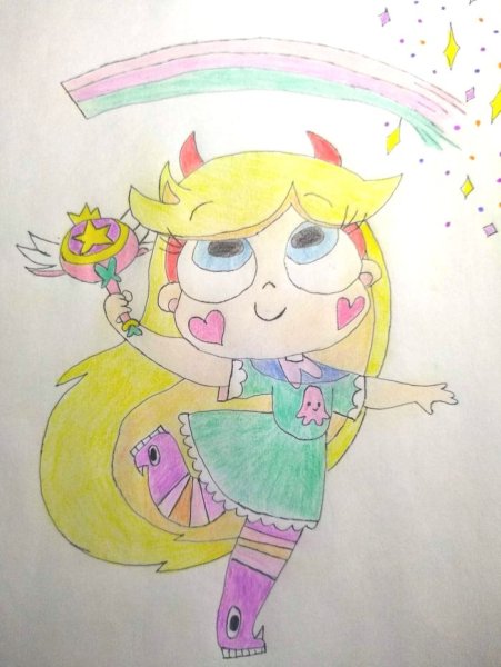 Звездочка Баттерфляй рисование