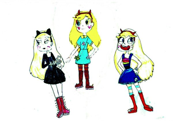 Звездочка Баттерфляй рисование