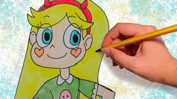 Звёздочка Баттерфляй маркерами