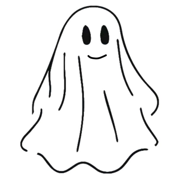 Лёгкие рисунки привидений