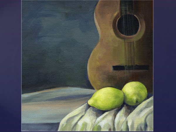 Музыкальный натюрморт карандашом