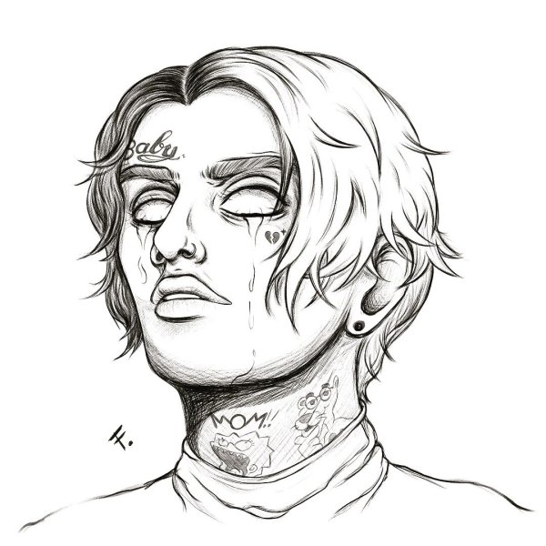 Lil Peep скетч