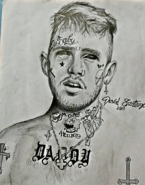 Lil Peep рисунок
