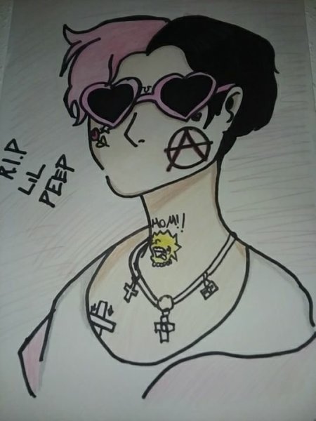 Лил пип для срисовки