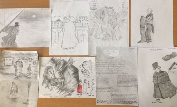 Иллюстрации к повести шинель Гоголя