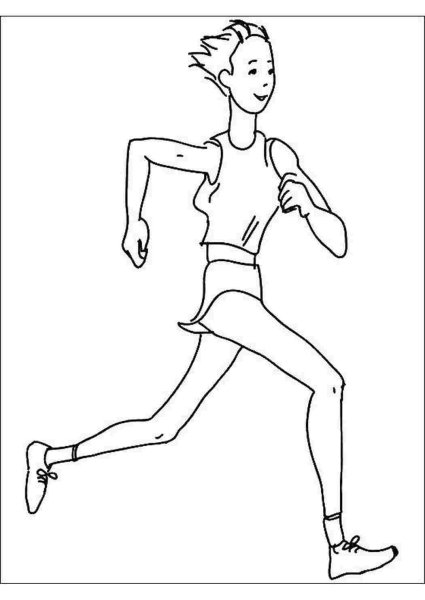 Раскраска легкая атлетика