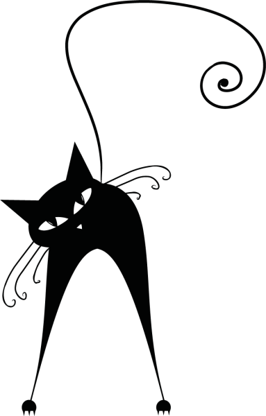 Изящный силуэт кошки