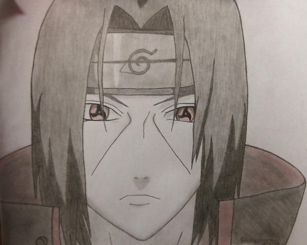 Итачи Учиха срисовать