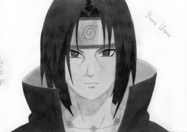 Скетчи аниме Наруто Итачи
