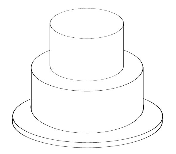 Торт раскраска для малышей