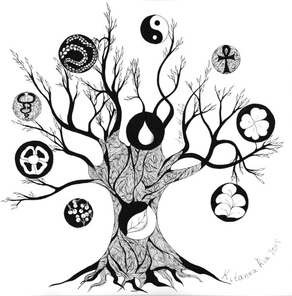 Дерево жизни в графике