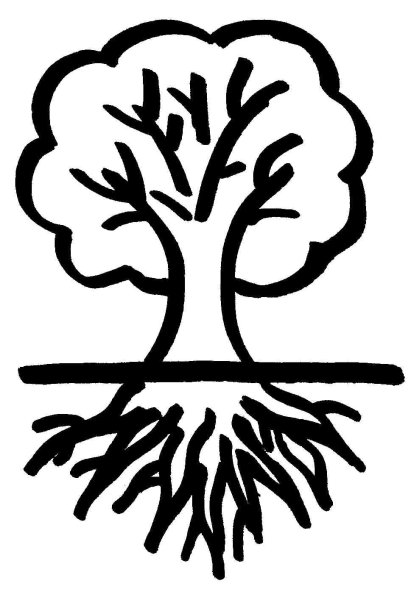 Дерево с корнями символ