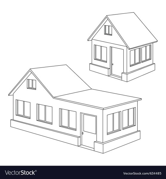 Эскиз макета здания